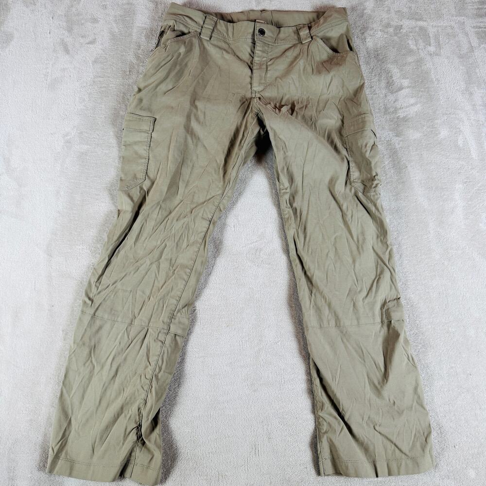 Duluth Trading Co Pants Womens 14 Tan Dry on the Fly Cargo Hiking Outdoor Campin